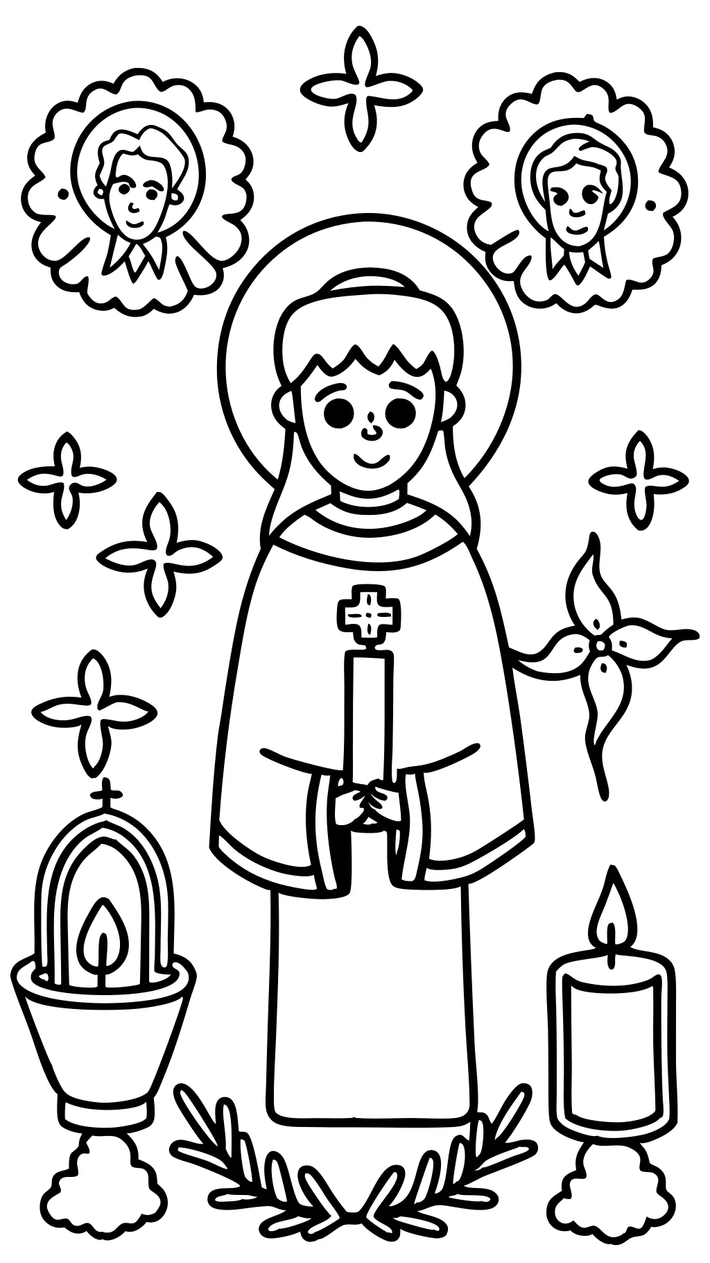 pages à colorier de la journée de tous les saints